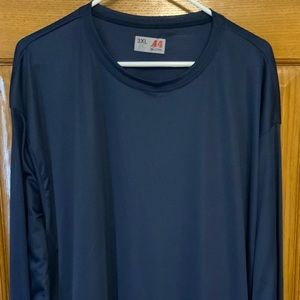 A4 Men’s 3XL Cooling Shirt LS Blue NWOT